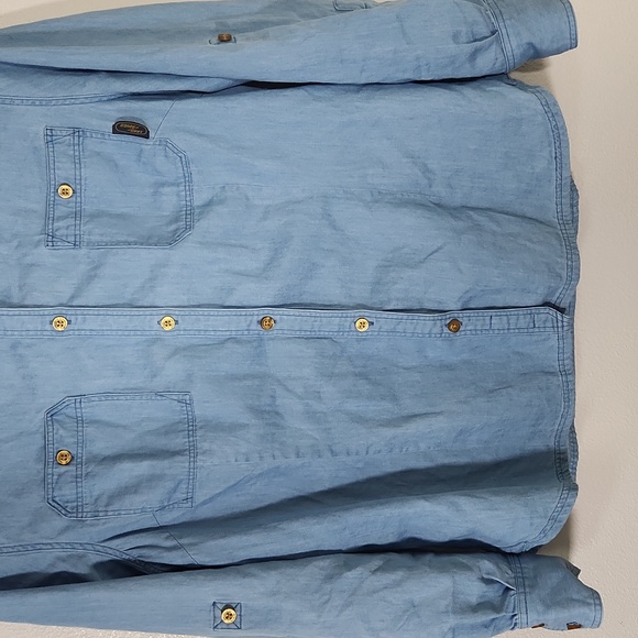 Land Rover Women's Denim Button Up Shirt Size 14 - Picture 3 of 15